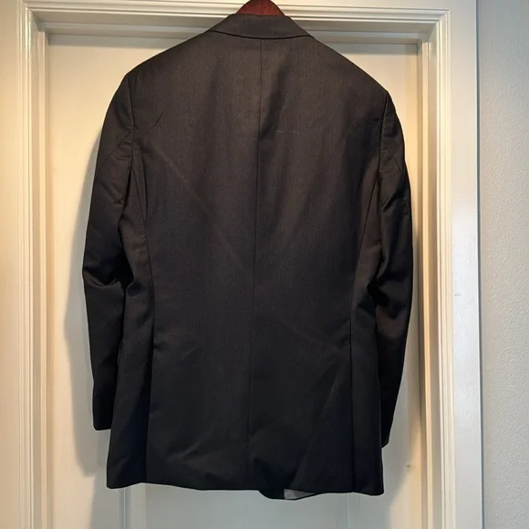 Hugo Boss Super 100 Suit (pants + jacket) charcoal grey, size 40 - Picture 2 of 7